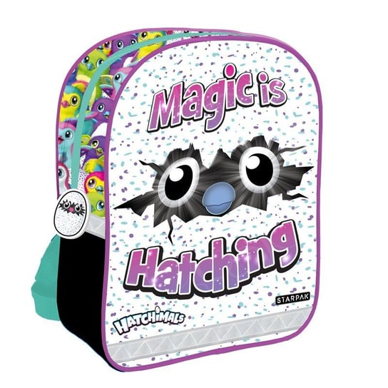 Plecak dla przedszkolaka dla chłopca i dziewczynki  Starpak Hatchimals jednokomorowy Starpak