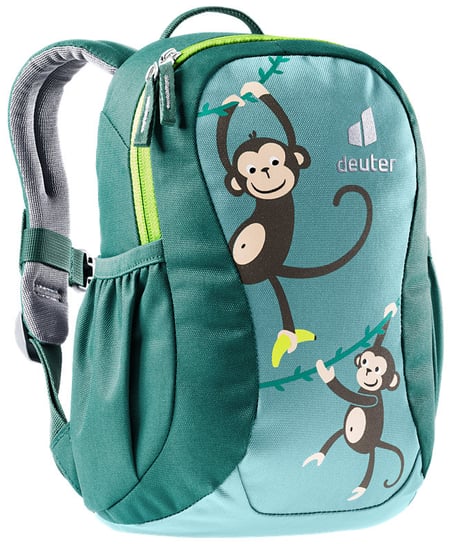 Plecak dla przedszkolaka dla chłopca i dziewczynki zielony Deuter jednokomorowy Deuter
