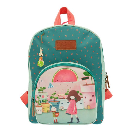 Plecak dla przedszkolaka dla chłopca i dziewczynki zielony Santoro London Kori Kumi Santoro London