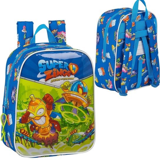 Plecak dla przedszkolaka dla chłopca niebieski Magic Box Super Zings jednokomorwy Magic Box
