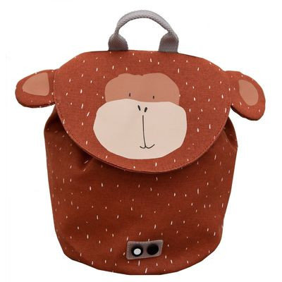 Plecak dla przedszkolaka dla dzeci brązowy Trixie Baby małpka jednokomorowy Trixie Baby