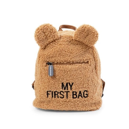 Plecak dla przedszkolaka dla dzieci brązowy Childhome My first bag pluszowy Childhome