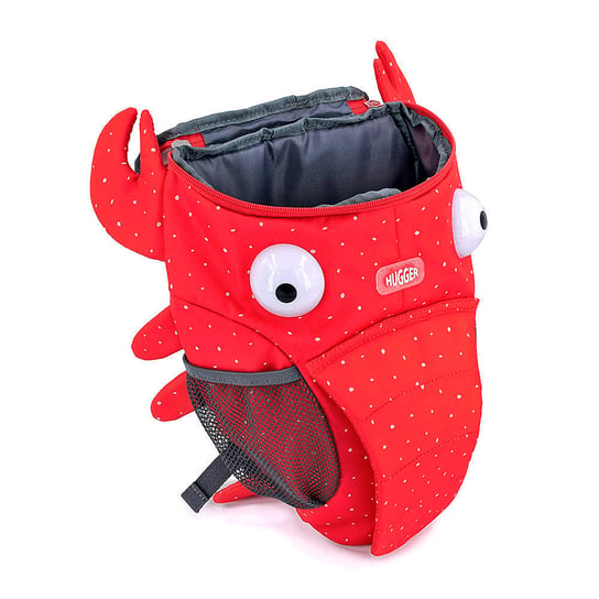 Plecak dla przedszkolaka dla dzieci czerwony Hugger Monster jednokomorowy Hugger