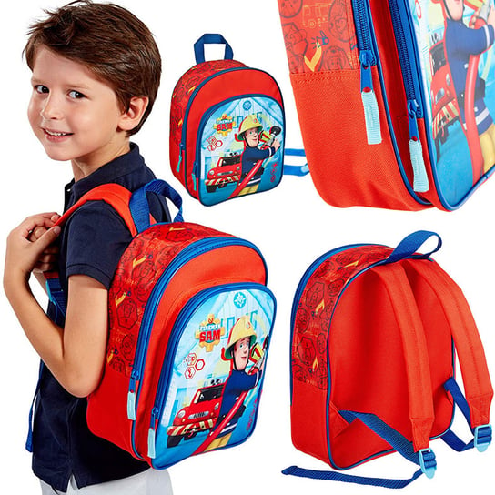 Plecak dla przedszkolaka dla dzieci czerwony Simba Strażak Sam Simba