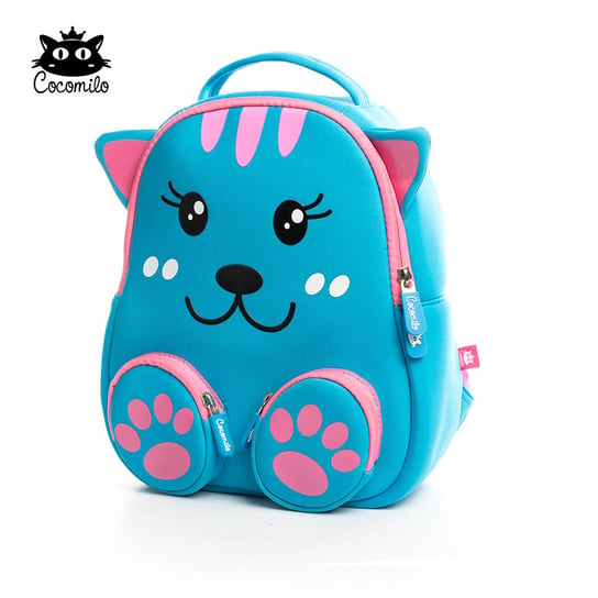 Plecak dla przedszkolaka dla dzieci niebieski Cocomilo Nieśmiały kotek jednokomorowy Cocomilo