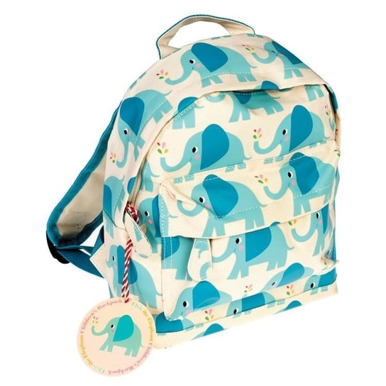 Plecak dla przedszkolaka dla dzieci niebieski Rex London Słoń Elvis jednokomorowy Rex London