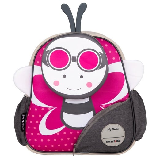 Plecak dla przedszkolaka dla dzieci różowy Smart Trike motylek jednokomorowy Smart Trike
