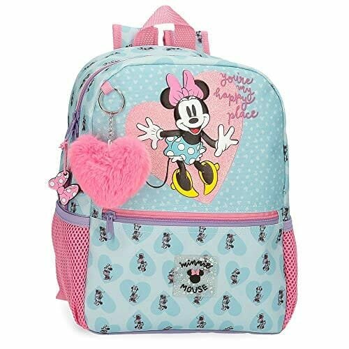 Plecak dla przedszkolaka dla dziewczynki błękitno-różowy Disney Myszka Minnie Disney