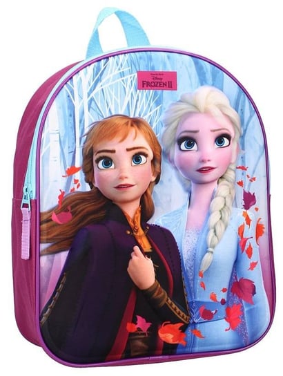 Plecak dla przedszkolaka dla dziewczynki niebieski Vadobag Kraina Lodu jednokomorowy Vadobag