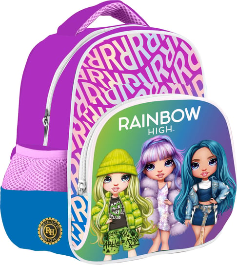 Plecak dla przedszkolaka dla dziewczynki Rainbow High dwukomorowy Astra