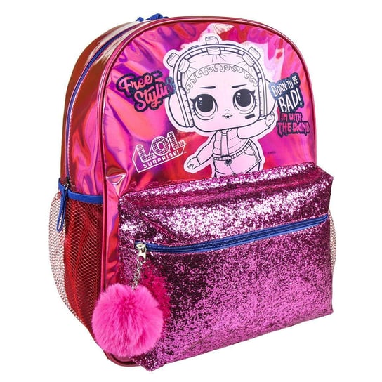 Plecak dla przedszkolaka dla dziewczynki różowy Cerda L.O.L. Surprise jednokomorowy Cerda