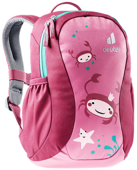 Plecak dla przedszkolaka dla dziewczynki różowy Deuter PICO jednokomorowy Deuter