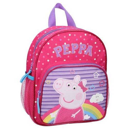 Plecak dla przedszkolaka dla dziewczynki różowy Vadobag Świnka Peppa jednokomorowy Vadobag