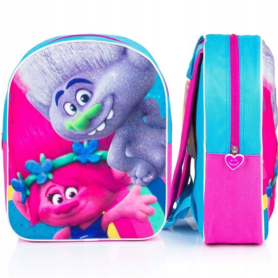 Plecak dla przedszkolaka dla dziewczynki różowy Vadobag Trolle jednokomorowy Vadobag