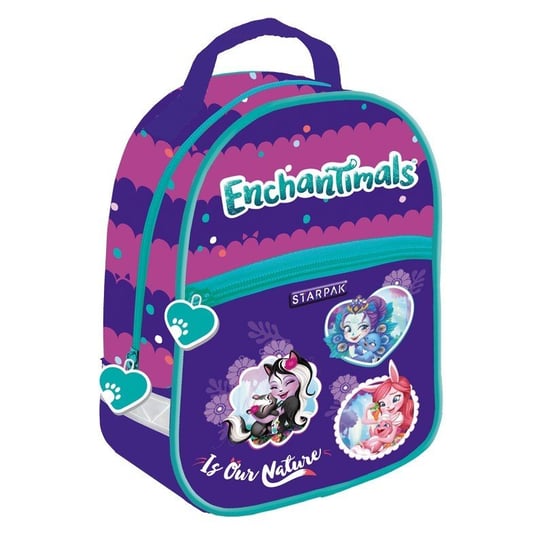 Plecak dla przedszkolaka dla dziewczynki Starpak Enchantimals jednokomorowy Starpak