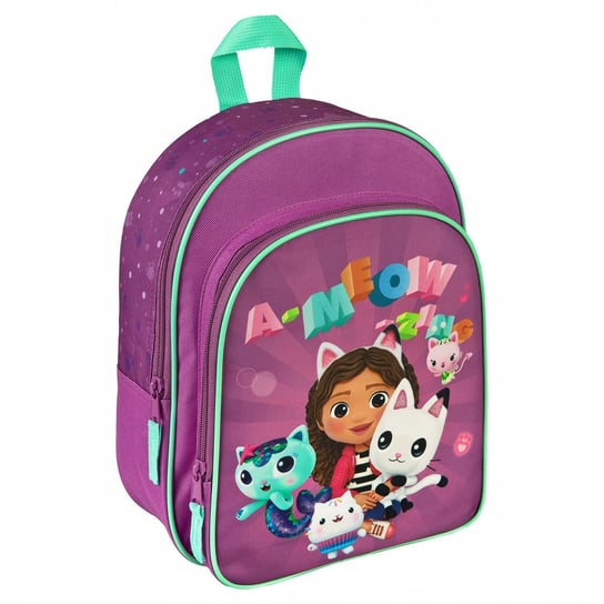 Plecak dla przedszkolaka dziewczynki chłopca fioletowy Undercover Koci Domek Gabi Undercover