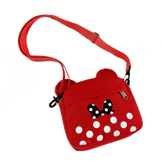 Plecak dla przedszkolaka dziewczynki czerwony Emes Myszka Minnie dwukomorowy Emes