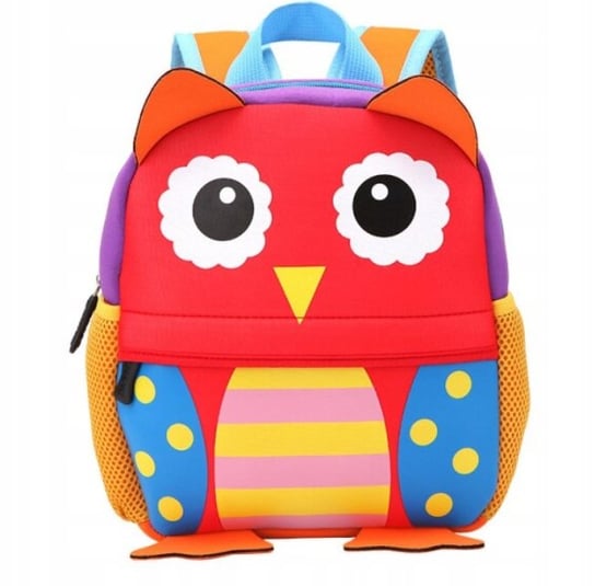 Plecak dla przedszkolaka dziewczynki i chłopca czerwony sówka 3D Inna marka