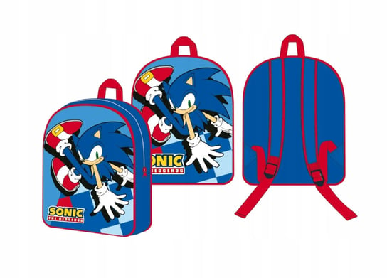 Plecak dla przedszkolaka dziewczynki i chłopca Fashion UK Sonic Fashion UK