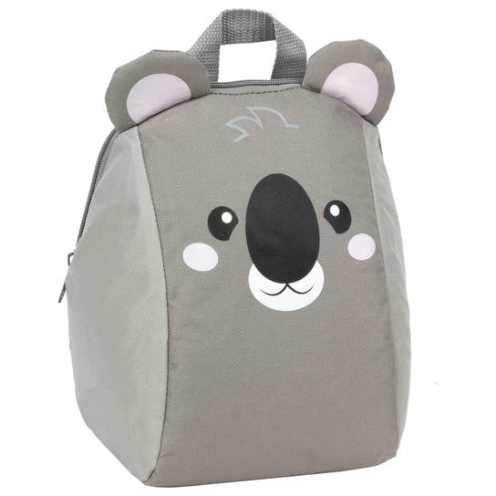 Plecak dla przedszkolaka dziewczynki i chłopca szary Derform koala jednokomorowy Derform
