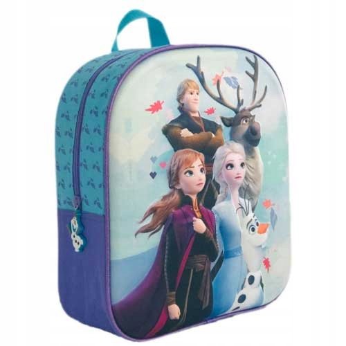 Plecak dla przedszkolaka dziewczynki jasnoniebieski Disney Kraina Lodu Disney