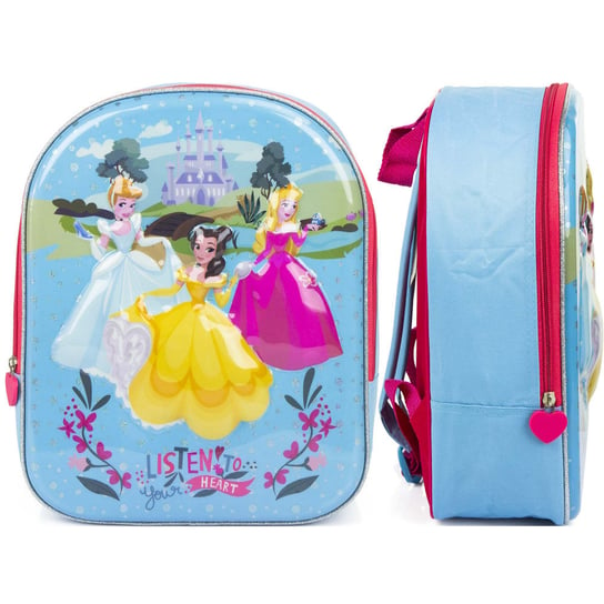 Plecak dla przedszkolaka dziewczynki niebieski Cerda Księżniczki Disneya Cerda