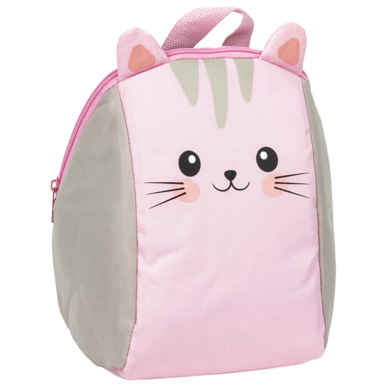 Plecak dla przedszkolaka dziewczynki różowy Derform kot jednokomorowy Derform