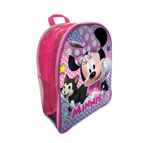 Plecak dla przedszkolaka dziewczynki różowy Lisciani Myszka Minnie jednokomorowy Lisciani