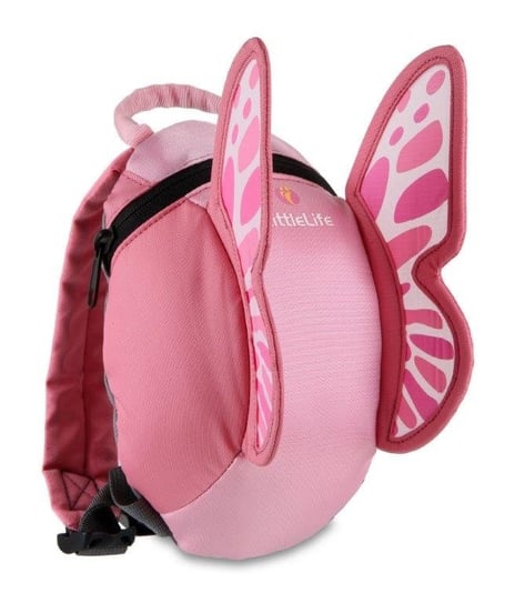 Plecak dla przedszkolaka dziewczynki różowy Little Life motyl jednokomorowy ze skrzydłami LittleLife
