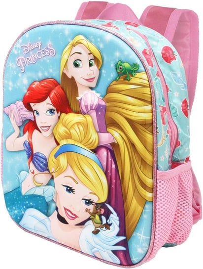 Plecak dla przedszkolaka Księżniczki Disneya 3D jednokomorowy Karactermania