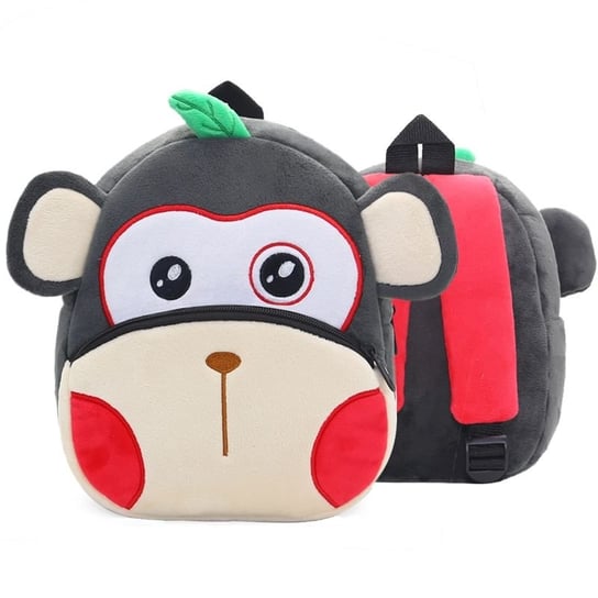 Plecak dla przedszkolaka małpka ciemnoszary brak danych