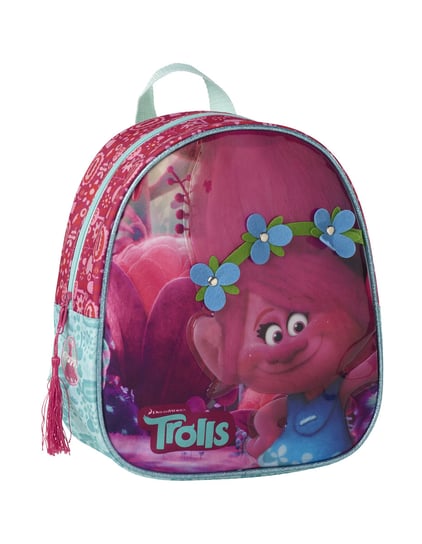 Plecak dla przedszkolaka różowy K-stationery Trolle jednokomorowy K-stationery