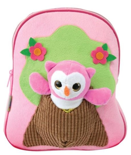 Plecak dla przedszkolaka różowy MST Toys pluszowy jednokomorowy MST Toys