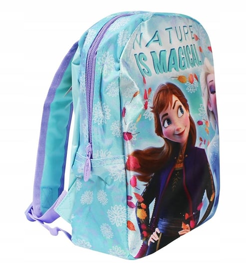 Plecak dla przedszkolaka turkusowy Disney Kraina Lodu bajkowy jednokomorowy Disney