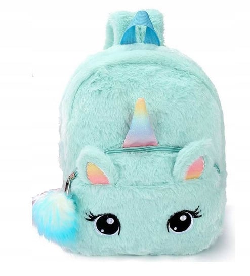Plecak dla przedszkolaka unicorn błękitny dwukomorowy Inna marka