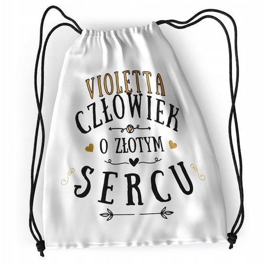 Plecak Dla Violetty Sportowy Szkolny Worek Torba z Nadrukiem ze Zdjęciem Inna marka