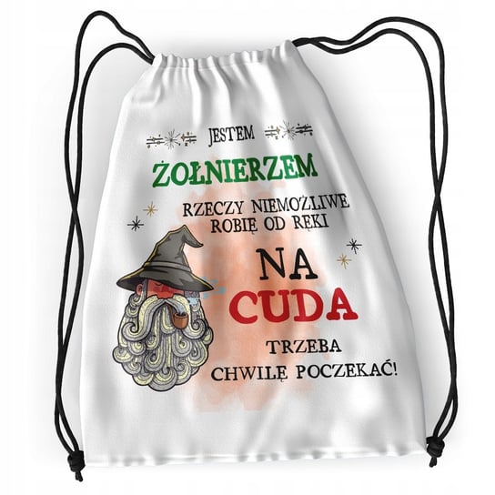 Plecak Dla Żołnierza Sportowy Szkolny Worek Torba z Nadrukiem ze Zdjęciem Inna marka