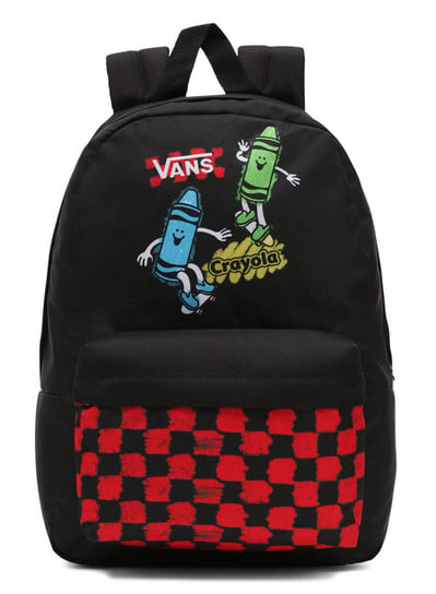 Plecak dziecięcy szkolny Vans New Skool Crayola kratka - VN0002TLYUY1 Vans