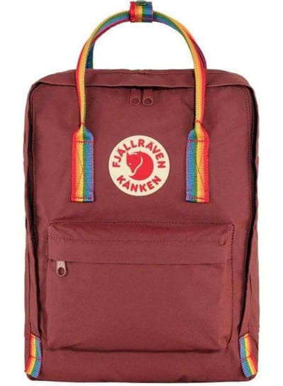 Plecak Fjallraven Kanken Rainbow - Ox Red / Rainbow Pattern Fjallraven