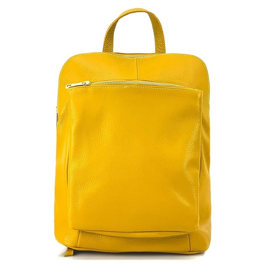 Plecak Florence damski skórzany plecak miejski żółty OTF610Y Florence