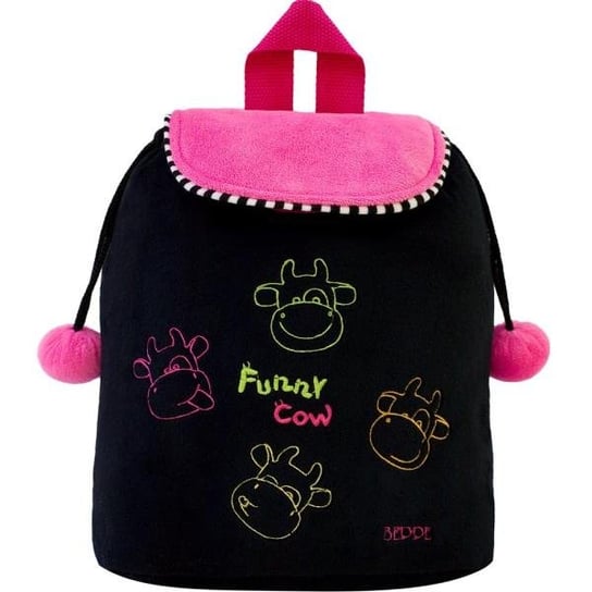 Plecak Krówka Funny black różowy 11489 Inna marka
