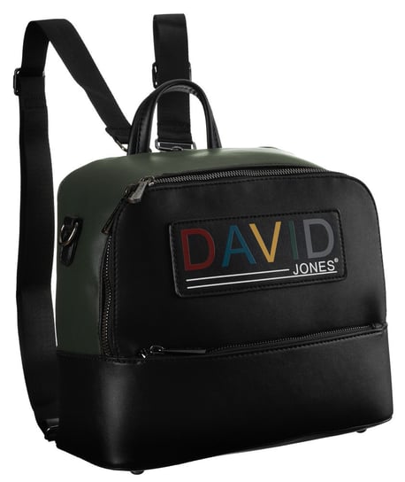 Plecak miejski 3w1 z przepinanymi szelkami i kolorowym logo — David Jones DAVID JONES