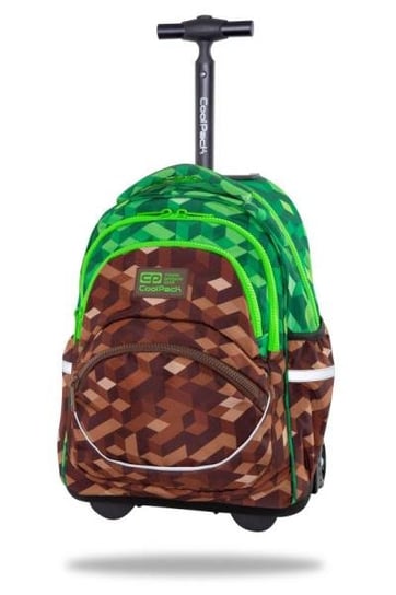 Plecak na kółkach dla dzieci, kostki, brązowy, CoolPack CoolPack