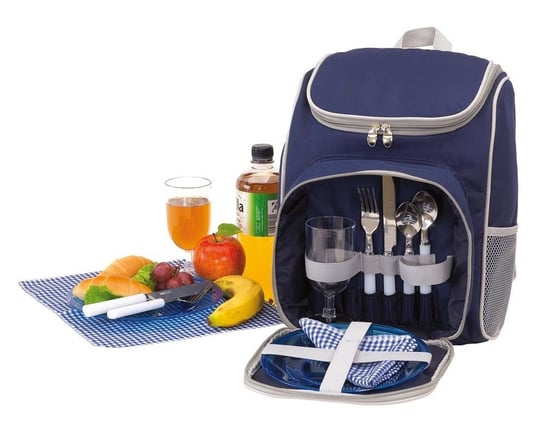 Plecak piknikowy chłodzący KEMER OUTSIDE - niebieski / szary KEMER