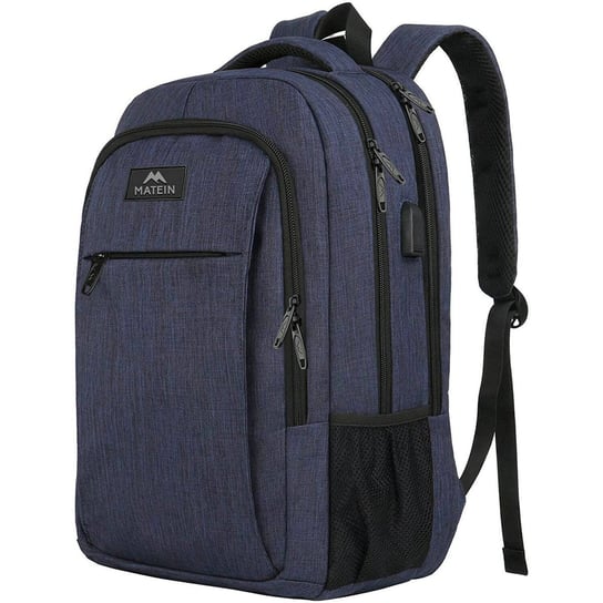 Plecak podróżny miejski MATEIN na laptopa 17,3”, kolor granatowy, 48x35x20 cm MATEIN