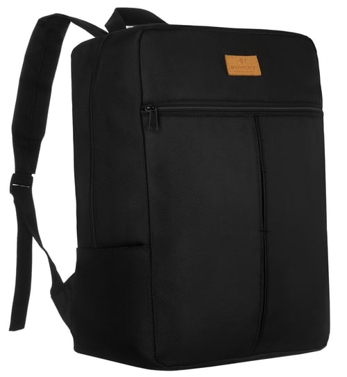Plecak podróżny wodoodporny z roślinnym wzorem bagaż podręczny kabinowy Peterson, czarny Rovicky