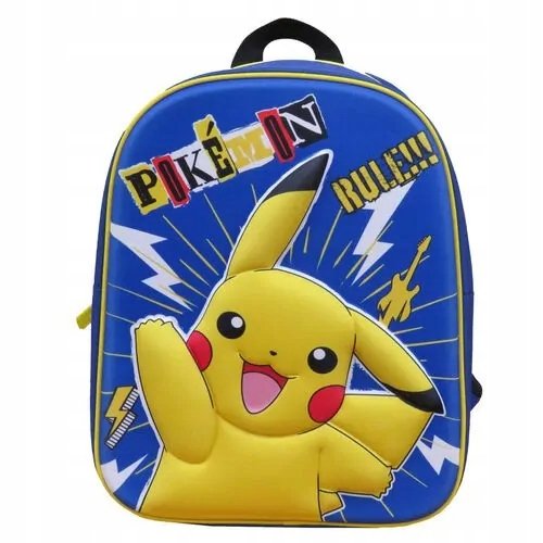 Plecak Przedszkolny 3D Pokemon Pikachu Rule Difuzed