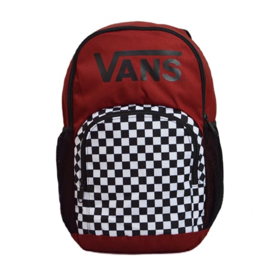 Plecak sportowy młodzieżowy Vans Alumni Backpack Kratka 15L Czerwony - VN07UEOYQZ1 Vans