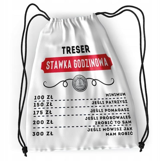 Plecak Sportowy Szkolny Tresera Worek Torba z Nadrukiem ze Zdjęciem Inna marka