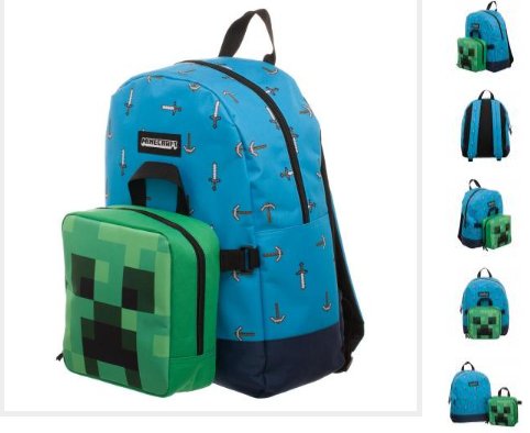 Plecak szkolny dla chłopca Bioworld Minecraft jednokomorowy Bioworld